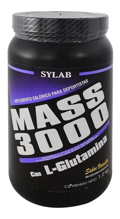 Proteína En Polvo Sylab Mass 3000 1.2 Kg Vainilla Hipercalórica