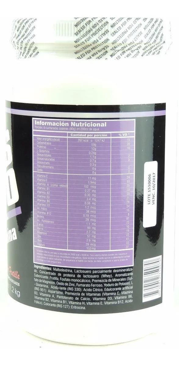 Proteína En Polvo Sylab Mass 3000 1.2 Kg Vainilla Hipercalórica - Imagen 2