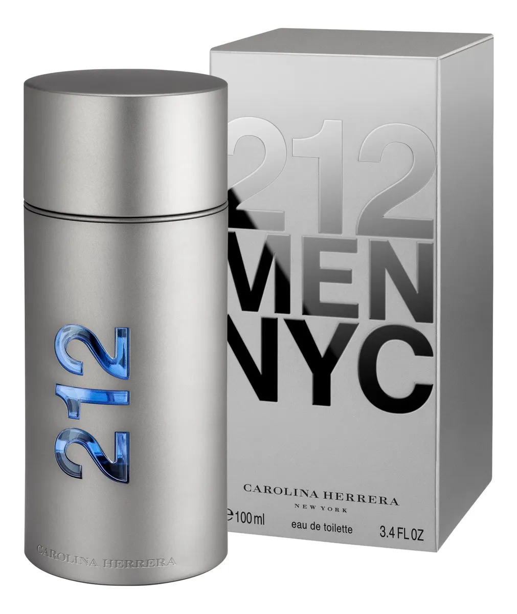 Perfume Carolina Herrera 212 Nyc Men Edt 100ml Eau De Toilette Masculino Para Hombre - Imagen 2