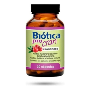 Biótica Pro Cran X 30 Cápsulas Probióticos + Prebióticos
