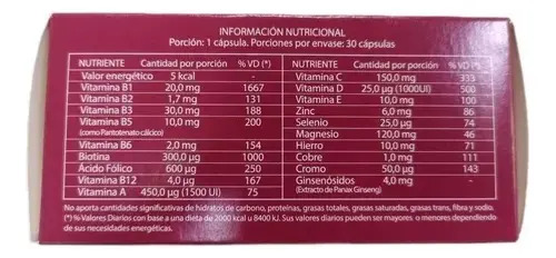Dinamil 30 Cápsulas Sin Sabor - Imagen 2