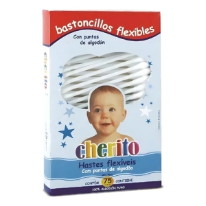 Cotonetes Bastoncillos Flexibles Hisopos Cherito 150 Uds