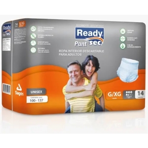 Ready Sec Pants G-xg X 14 Unidades Talle G/xg