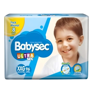Baby Sec Ultra Pañales Talle Xxg 96 Babysec