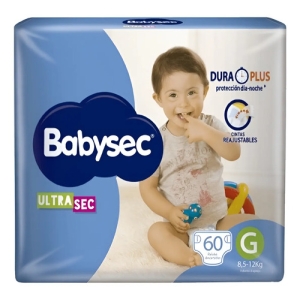 Babysec Ultra Pañales Talle G X 60 Unidades