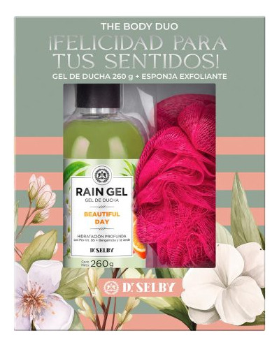Gel De Ducha Rain Gel + Esponja Exf Sangar - Imagen 3