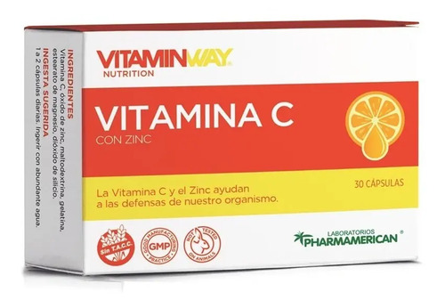Vitamin Way Vitamina C Zinc Antioxidante Fortalece Defensas Sabor No