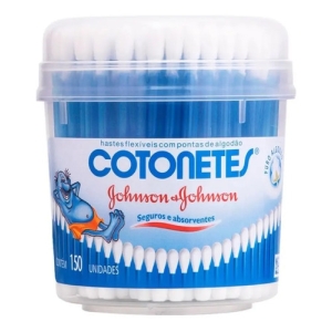 Johnson's Bastoncillos De Algodón Pote X 150 Unidades