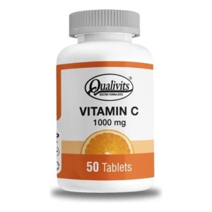 Qualivits Vitamin C 1000mg X 50 Tabletas Sabor Natural
