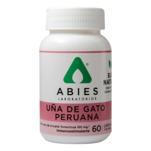 Suplemento Nutritional Uña De Gato Peruana Abies 300mg 60 Cápsulas