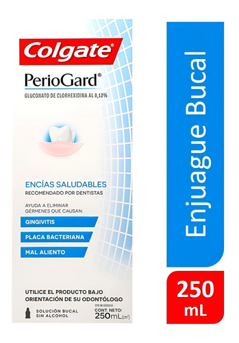 Enjuague Bucal Colgate Periogard Menta Original Sin Alcohol 250ml - Imagen 10