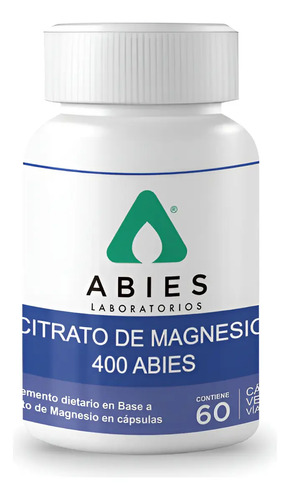 Citrato De Magnesio 400mg Naturaleza Pura 60 Cap