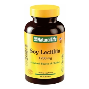 Natural Life Soy Lecithin Lecitina De Soja Natural Life 1200mg 100 Capsulas Sin Sabor