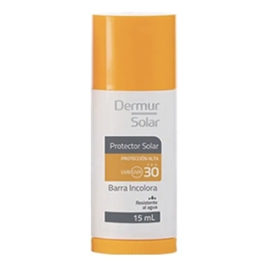 Protector Solar Dermur Solar Barra Incolora 15 Ml. -