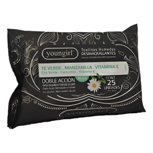 Toallas Húmedas Desmaquillantes Youngirl X 25 Unidades