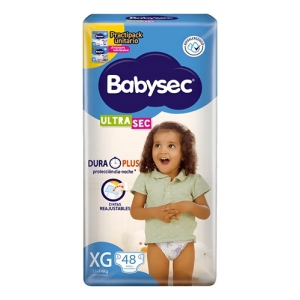 Baby Sec Ultra Pañales Talle Xg X 48