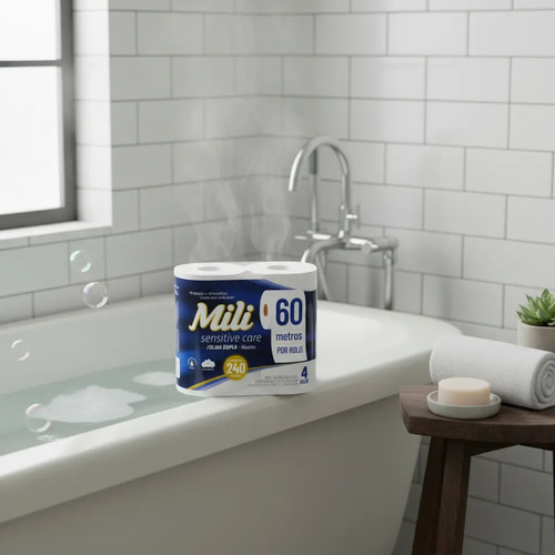 Papel Higienico Mili X 4 Rollos 60 Metros Doble Hoja - Imagen 2