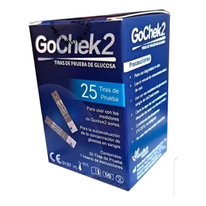 Tirillas De Glucometro Gochek 2-25 Unid