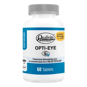 Opti Eye Qualivits(R) X 60 Tabs. | Antioxidante Salud Ocular Sabor Natural