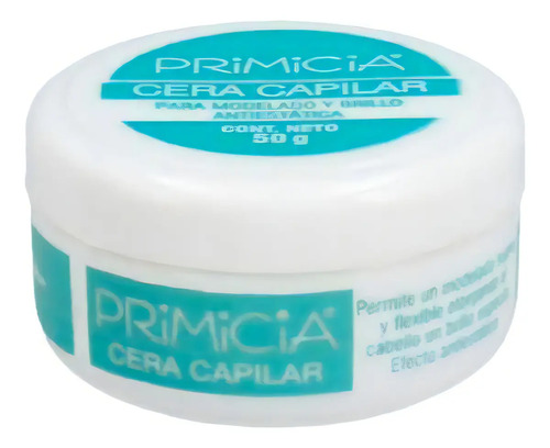 Cera Capilar Primicia Modelado Y Brillo Antiestatica 50 Grs