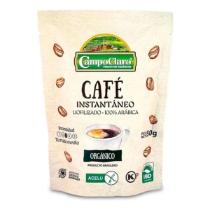 Cafe Soluble Instantaneo Orgánico Campo Claro 50g