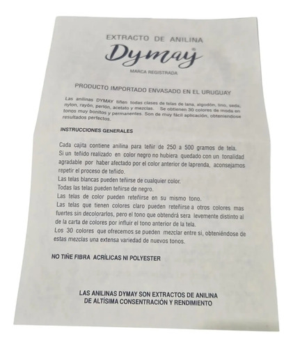 Extracto De Anilina Dymay Frío- Caliente Sangar - Imagen 8