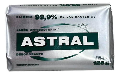 Jabón De Tocador Astral Silver 125 Grs.