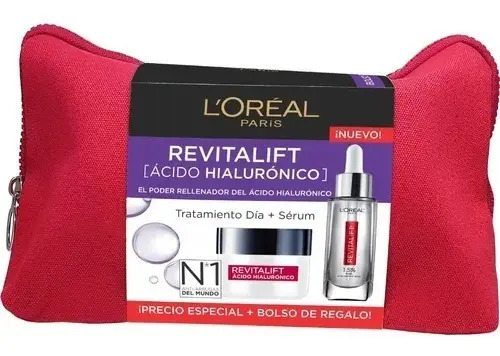 L´oreal Crema De Día Acido Hialuronico + Serum + Nécessaire