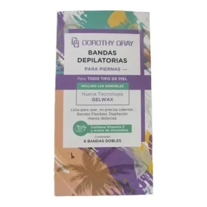 Dorothy Gray 6 Bandas Dobles Depilatorias Para Piernas