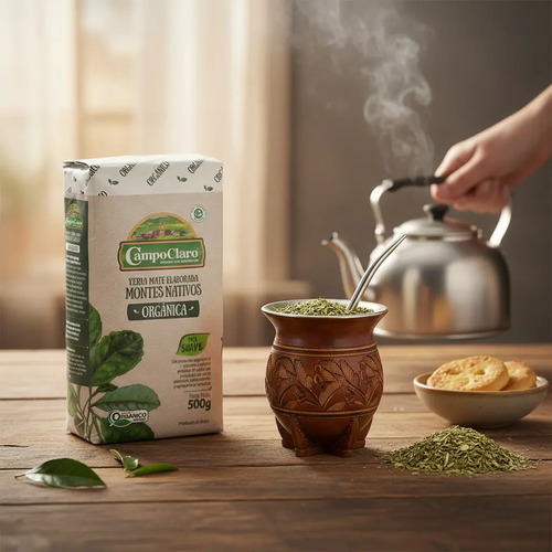 Yerba Mate Organica Campo Claro 500g Suave - Imagen 3