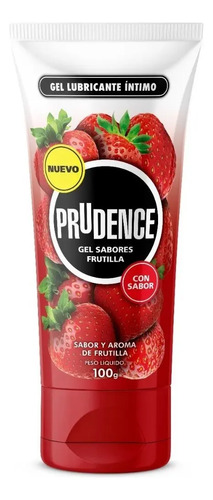 Lubricante Y Gel Íntimo Prudence Lubricante Sabor Frutilla 100g - Imagen 3
