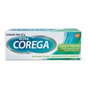 Adhesivo Dental Corega Ultra Crema Con Sabor Menta 20 Grs*-