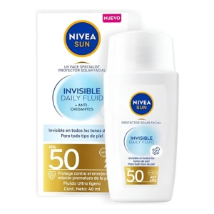 Protector Solar Facial Nivea Sun Invisible Daily Fluid 40ml