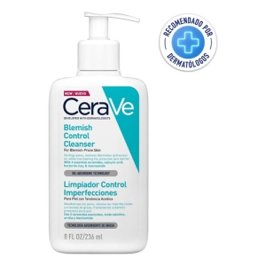 Cerave Limpiador Control Imperfecciones 236ml, Piel Grasa Momento De Aplicación Día/noche Acneica