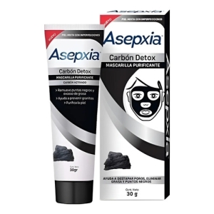 Asepxia Carbón Detox Mascarilla Purificante 30gr