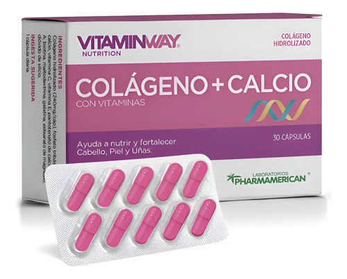 Colágeno Hidrolizado + Calcio 50mg X 30 Cápsulas