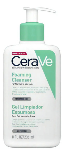 Cerave Gel Facial Limpiador Espumoso X236ml Sangar