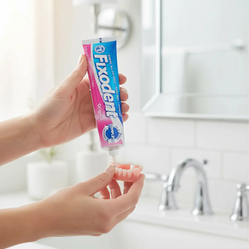 Fixodent 68gr Crema Adhesiva Para Prótesis - Imagen 3