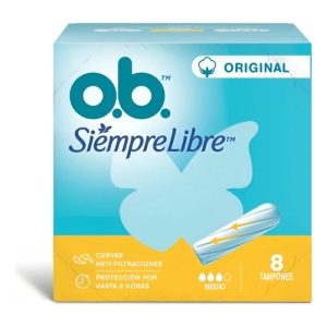 Tampones Ob Originales Medio X 8 Un