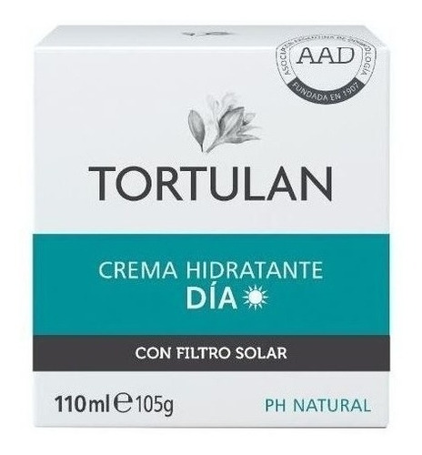 Tortulan Crema Hidratante Día Con Filtro Solar 110ml Todo Tipo De Piel