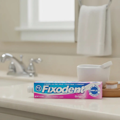 Fixodent 68gr Crema Adhesiva Para Prótesis - Imagen 2