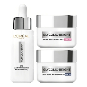 Pack Glycolic Bright: Crema Día Fps30 ,crema Noche Y Sérum