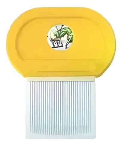 Peine Metal Piojos Pediculosis Liendres Uze Tilyp Mango Lupa