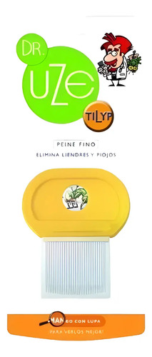 Peine Metal Piojos Pediculosis Liendres Uze Tilyp Mango Lupa - Imagen 2
