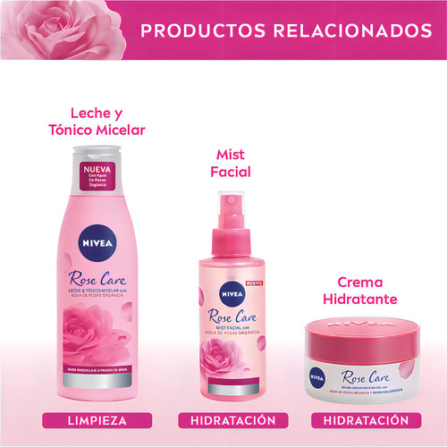 Gel Limpiador Micelar Nivea Rose Care 150 Ml - Imagen 6