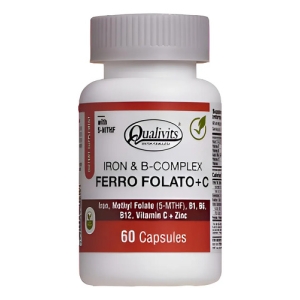 Qualivits Iron & B-complex Ferro Folato + C X 60 Capsulas