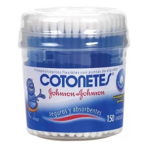 Bastoncillos Flexibles Johnson & Johnson Para Algodón, 150 Unidades