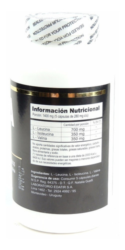 Bcaa 1400 60 Capsulas Sylab - Imagen 2
