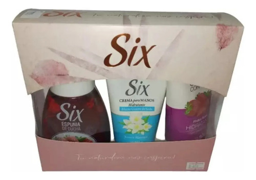 Six Pack Espuma Ducha+crema Hidratante Corp.+crema De Manos