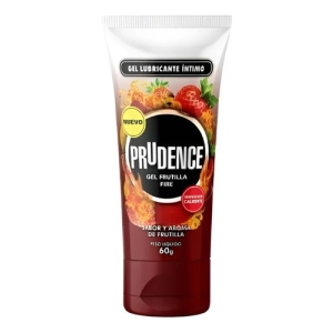 Gel Lubricante Prudence 60gr Sabor Y Aroma Frutilla Gel Fire